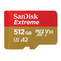 SanDisk Extreme Micro SD Cards U3 512GB [R:190 W:130]