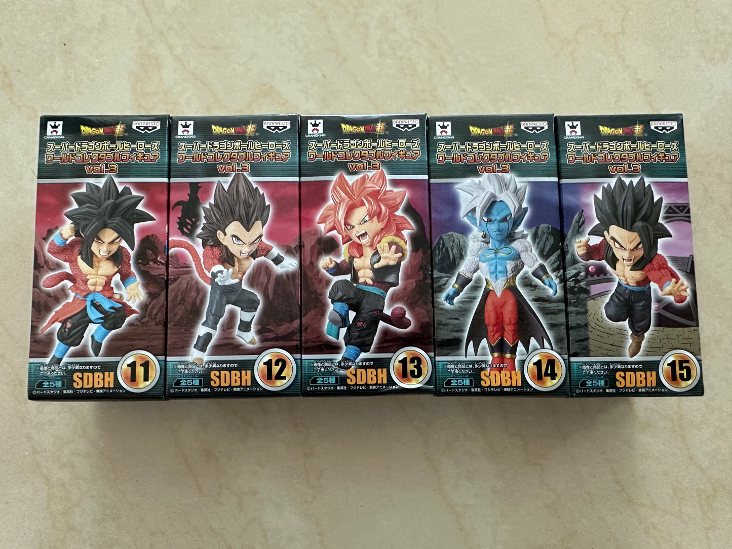 Super Dragonball Heroes SDBH WCF vol 3 Complete Set