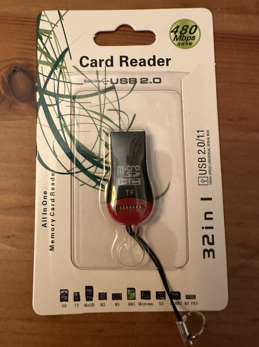 Micro SD Card Reader USB 2.0 (Small and Compact)