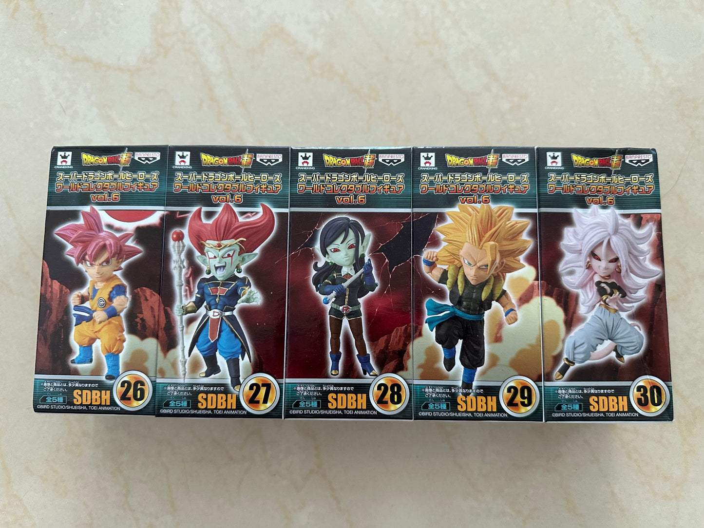 Super Dragonball Heroes SDBH WCF vol 6 Complete Set