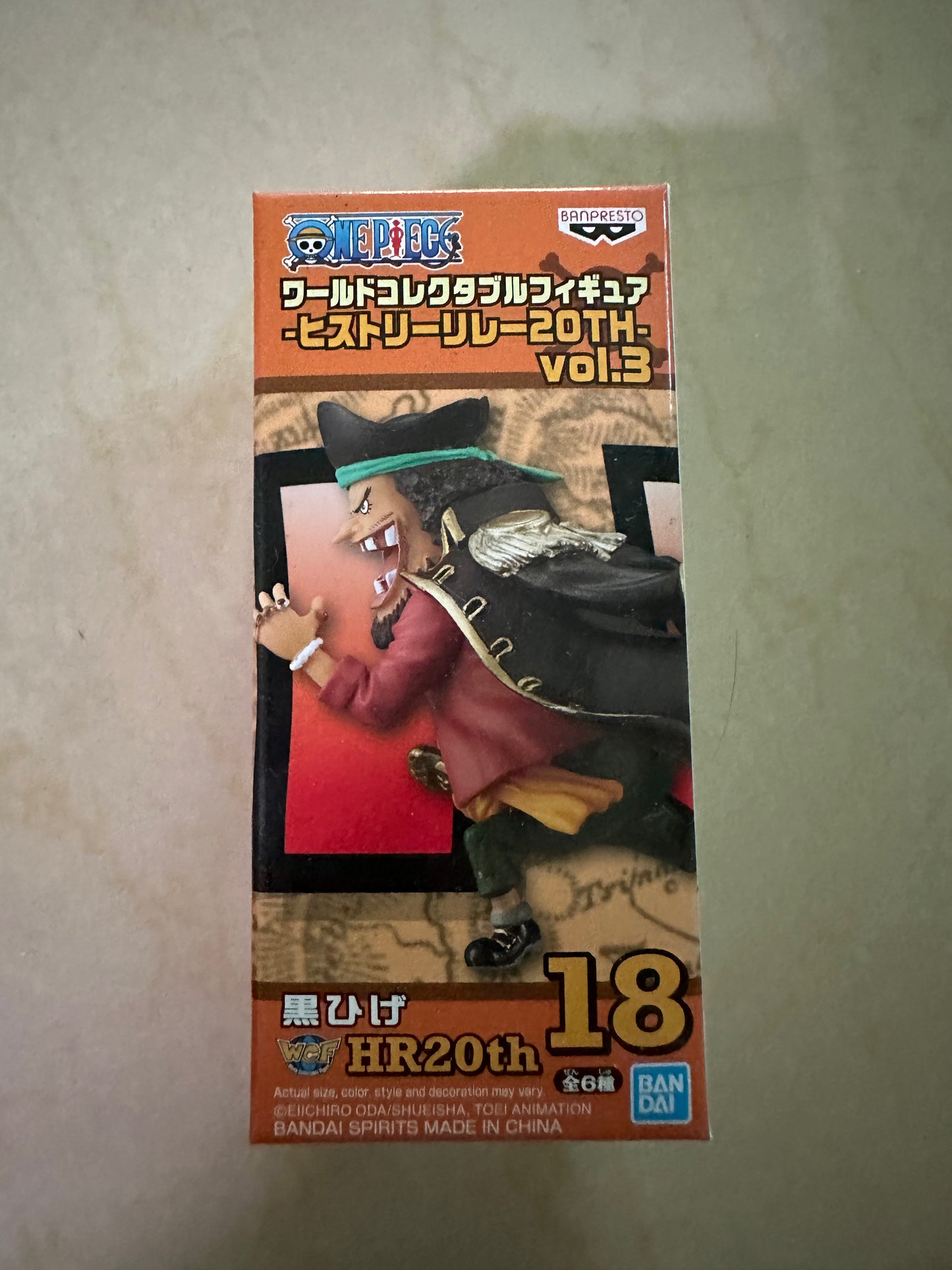 One Piece WCF 20th History Vol 3 HR20th Blackbeard Only