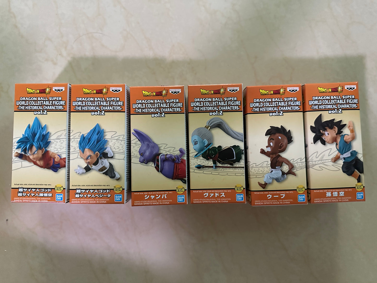 Dragon Ball Super WCF Historical Characters Vol 2 Complete Set
